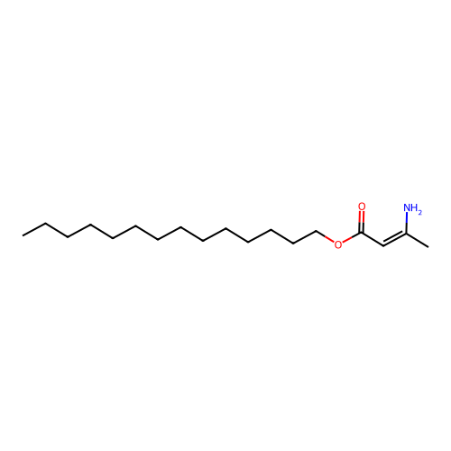 Tetradecyl 3-aminobut-2-enoate structure