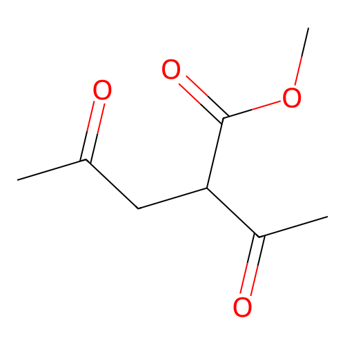 Methyl 2-acetyl-4-oxovalerate structure