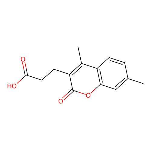 3-(4,7-dimethyl-2-oxo-2H-chromen-3-yl)propanoic acid structure
