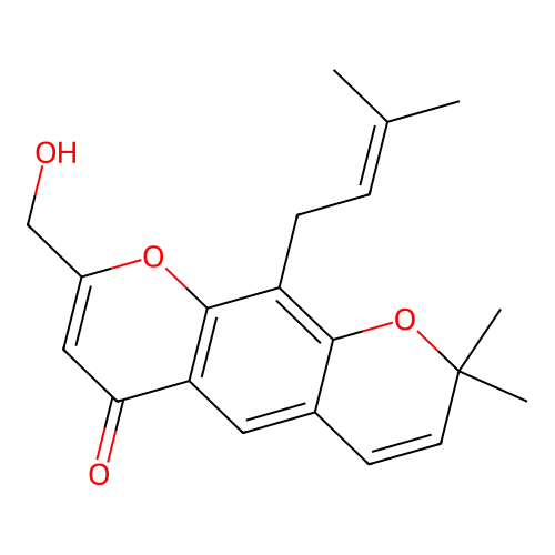 Pulverochromenol structure