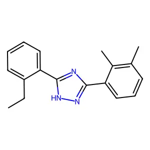 s-Triazole, 3-(o-ethylphenyl)-5-(2,3-xylyl)- structure