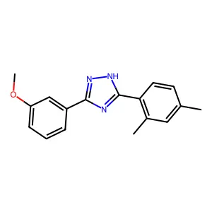 5-(m-Methoxyphenyl)-3-(2,4-xylyl)-s-triazole structure