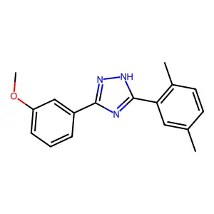 5-(m-Methoxyphenyl)-3-(2,5-xylyl)-s-triazole structure