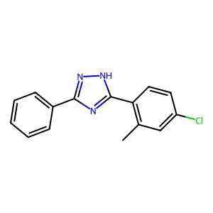 3-(4-Chloro-o-tolyl)-5-phenyl-s-triazole structure