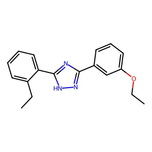 s-Triazole, 5-(m-ethoxyphenyl)-3-(o-ethylphenyl)- structure