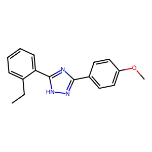 3-(o-Ethylphenyl)-5-(p-methoxyphenyl)-s-triazole structure