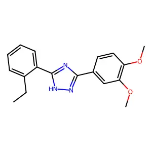 s-Triazole, 5-(3,4-dimethoxyphenyl)-3-(o-ethylphenyl)- structure