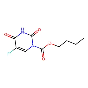 5-Fluoro-1-(butoxycarbonyl)uracil structure