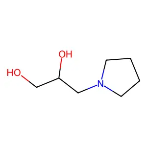 3-(1-Pyrrolidinyl)propane-1,2-diol structure