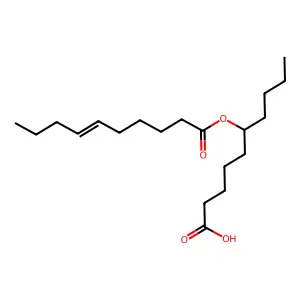 6-Decenoic acid, 1-butyl-5-carboxypentyl ester structure