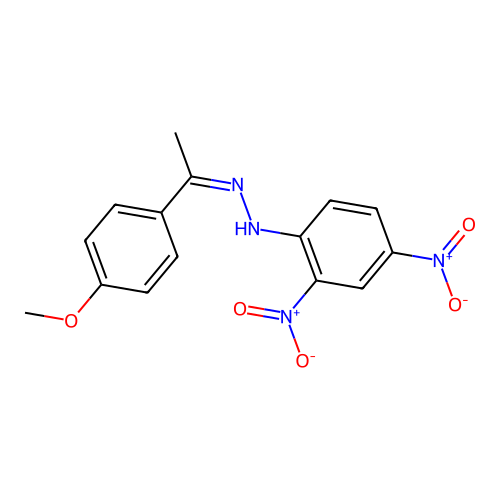 1-(2,4-Dinitrophenyl)-2-[1-(4-methoxyphenyl)ethylidene]hydrazine structure
