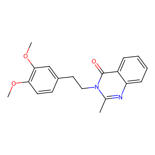 3-[2-(3,4-Dimethoxyphenyl)ethyl]-2-methylquinazolin-4-one structure