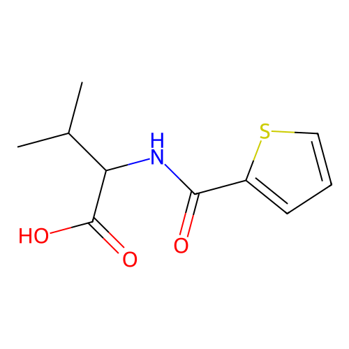 3-Methyl-2-((thiophen-2-yl)formamido)butanoic acid structure