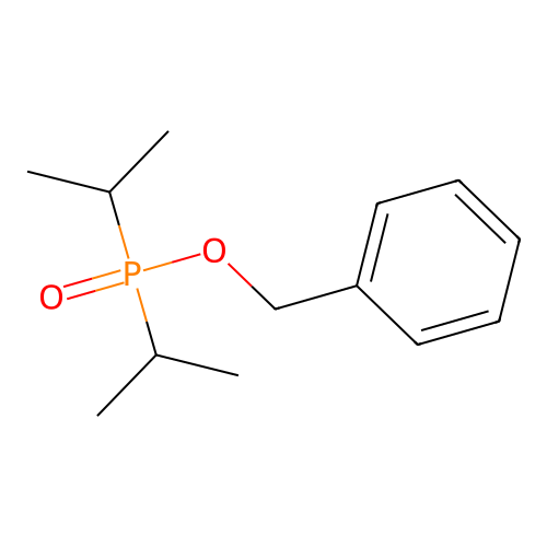 Dipropan-2-ylphosphoryloxymethylbenzene structure