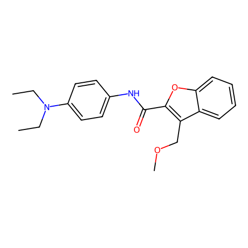 n-[4-(Diethylamino)phenyl]-3-(methoxymethyl)-2-benzofurancarboxamide structure