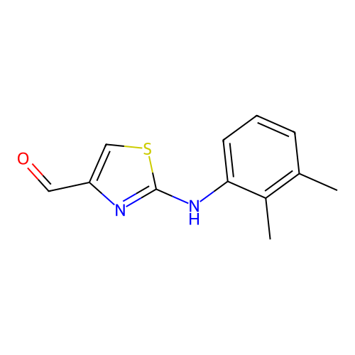 2-[(2,3-Dimethylphenyl)amino]-1,3-thiazole-4-carbaldehyde structure