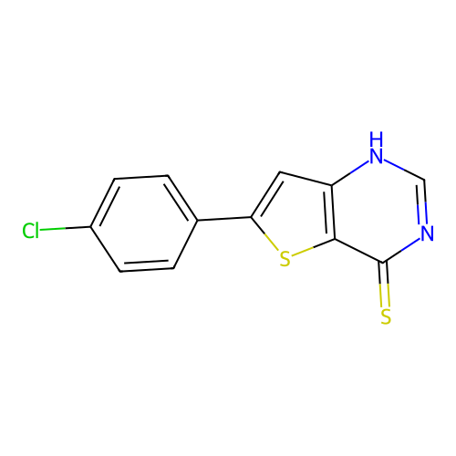 6-(4-Chlorophenyl)thieno[3,2-d]pyrimidine-4-thiol structure