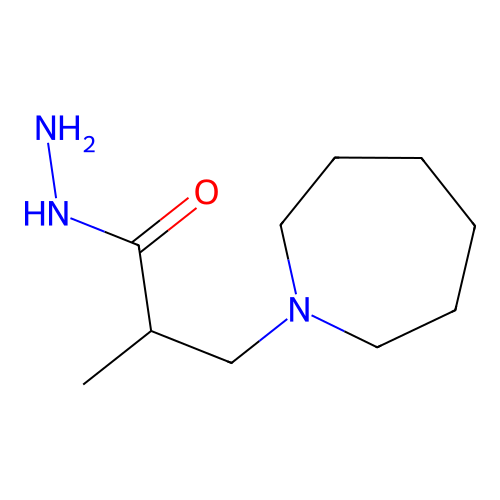 3-(Azepan-1-yl)-2-methylpropanehydrazide structure