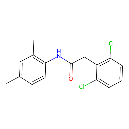 2-(2,6-dichlorophenyl)-N-(2,4-dimethylphenyl)acetamide structure