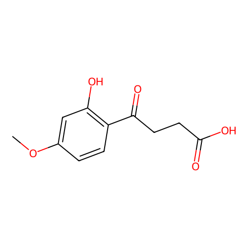4-(2-Hydroxy-4-methoxyphenyl)-4-oxobutanoic acid structure