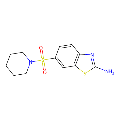 6-(Piperidine-1-sulfonyl)-benzothiazol-2-ylamine structure