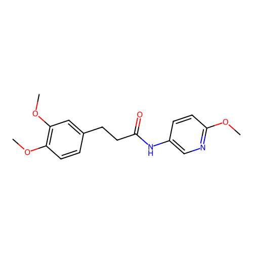 3-(3,4-dimethoxyphenyl)-N-(6-methoxypyridin-3-yl)propanamide structure