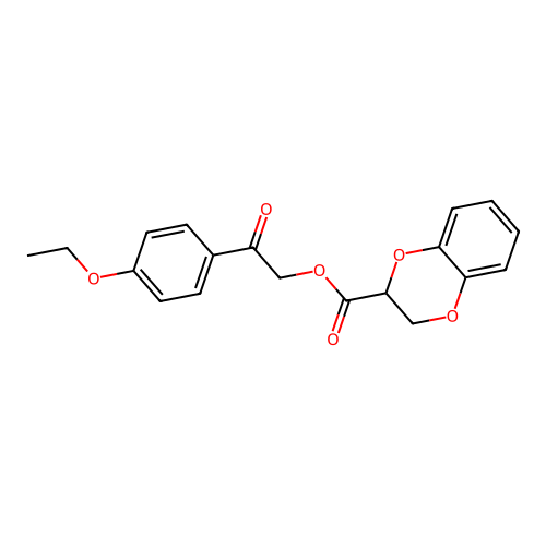 2-(4-Ethoxyphenyl)-2-oxoethyl 2,3-dihydrobenzo[b][1,4]dioxine-2-carboxylate structure