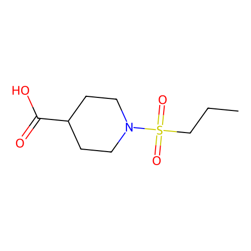 1-(Propane-1-sulfonyl)piperidine-4-carboxylic acid structure