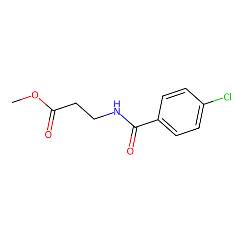 3-(4-Chloro-benzoylamino)-propionic acid methyl ester structure