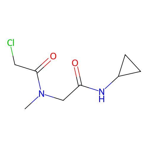 2-Chloro-N-[(cyclopropylcarbamoyl)methyl]-N-methylacetamide structure