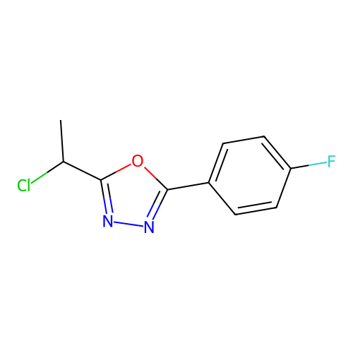 2-(1-Chloroethyl)-5-(4-fluorophenyl)-1,3,4-oxadiazole structure