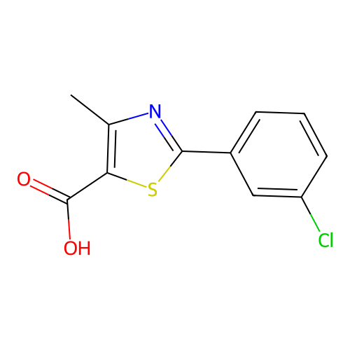 2-(3-chlorophenyl)-4-methyl-1,3-thiazole-5-carboxylic Acid structure