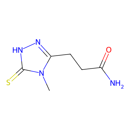 3-(4-methyl-5-sulfanyl-4H-1,2,4-triazol-3-yl)propanamide structure