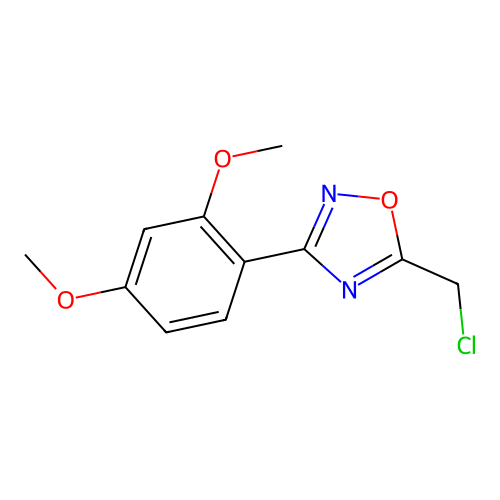 5-(Chloromethyl)-3-(2,4-dimethoxyphenyl)-1,2,4-oxadiazole structure