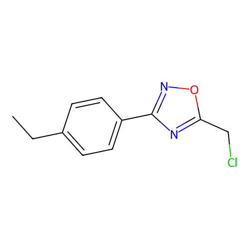 5-(Chloromethyl)-3-(4-ethylphenyl)-1,2,4-oxadiazole structure