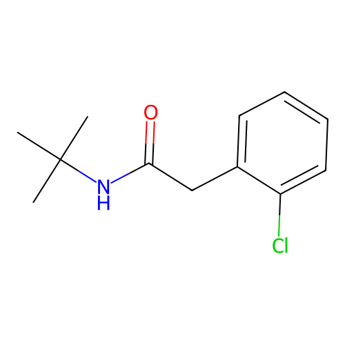 N-叔丁基-2-(2-氯苯基)乙酰胺 structure
