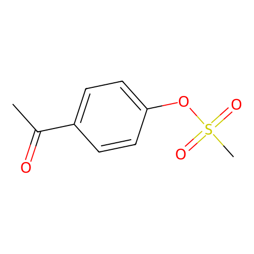 4-乙酰苯基甲磺酸酯 structure