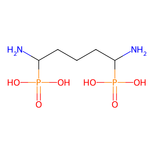 (1,5-二氨基-5-膦酰基戊基)膦酸 structure