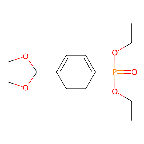 2-(4-Diethoxyphosphorylphenyl)-1,3-dioxolane structure