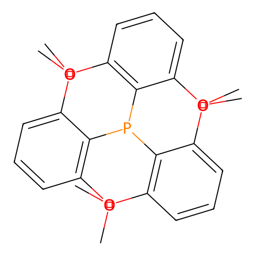 Tris(2,6-dimethoxyphenyl)phosphine structure