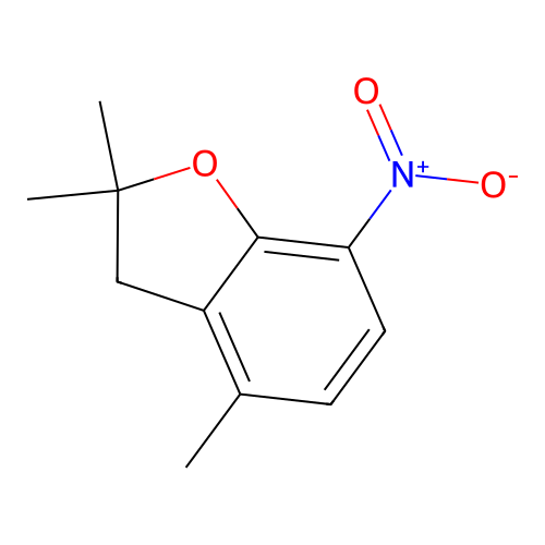 2,2,4-Trimethyl-7-nitro-2,3-dihydro-1-benzofuran structure