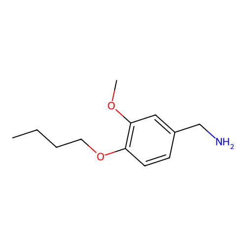 1-(4-Butoxy-3-methoxyphenyl)methanamine structure