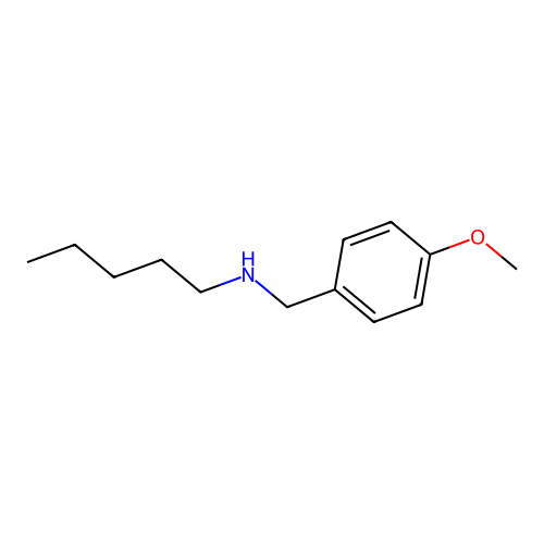 [(4-Methoxyphenyl)methyl](pentyl)amine structure