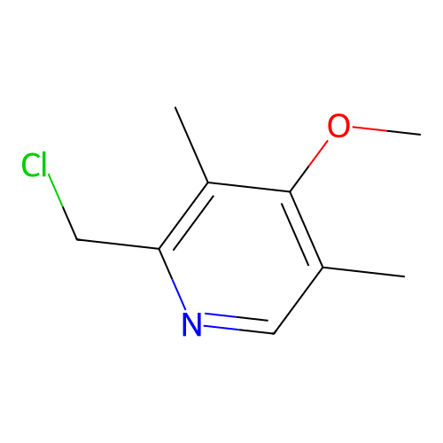 2-(Chloromethyl)-4-methoxy-3,5-dimethylpyridine structure