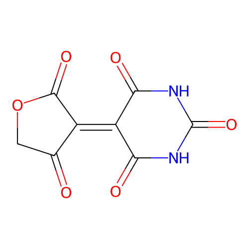 5-(2,4-Dioxooxolan-3-ylidene)-1,3-diazinane-2,4,6-trione structure