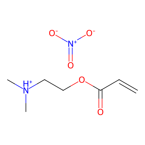 Dimethyl(2-prop-2-enoyloxyethyl)azanium nitrate structure