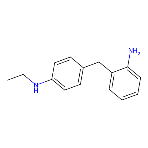 4-(2-aminobenzyl)-N-ethylaniline structure