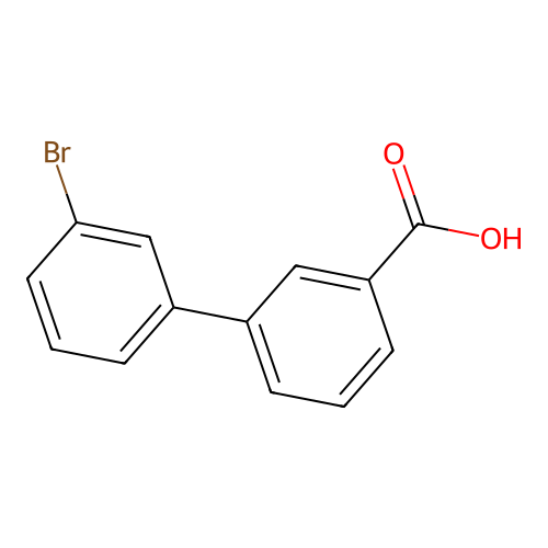 3'-Bromo-biphenyl-3-carboxylic acid structure