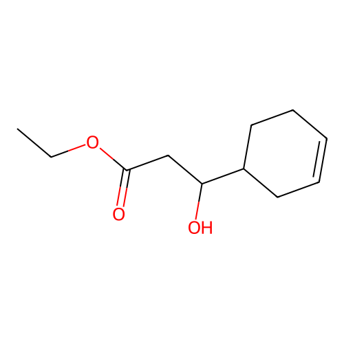 Ethyl 3-hydroxy-3-(cyclohex-3-enyl)propionate structure