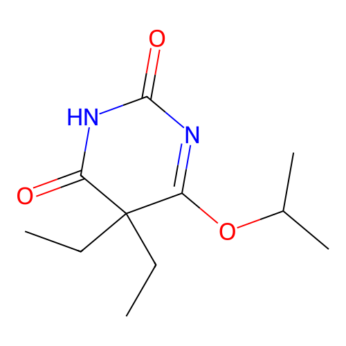 4-O-isopropyl barbitone structure